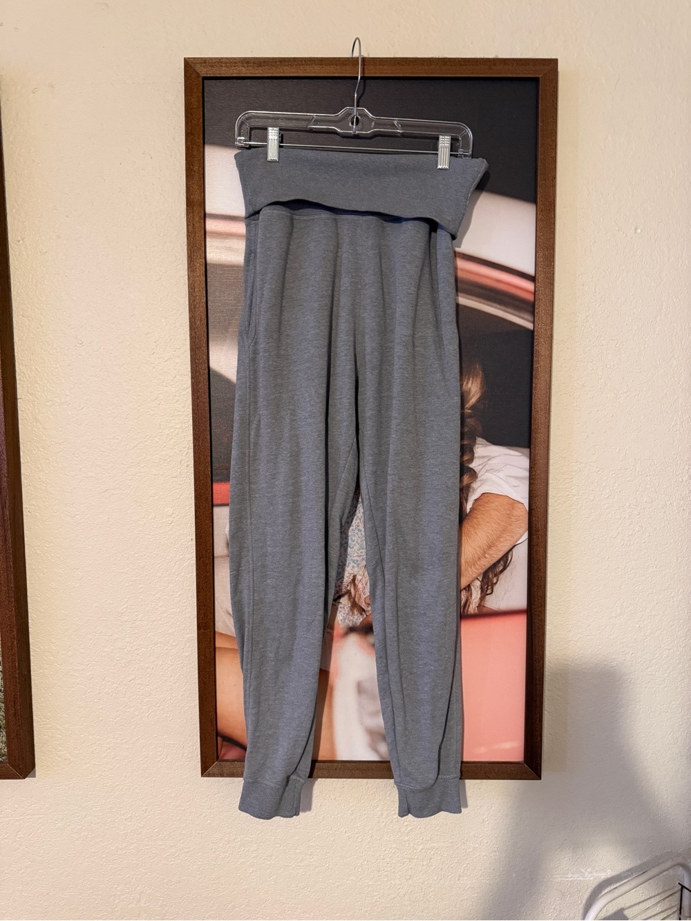 Mono B Foldover Grey Lounge Pants